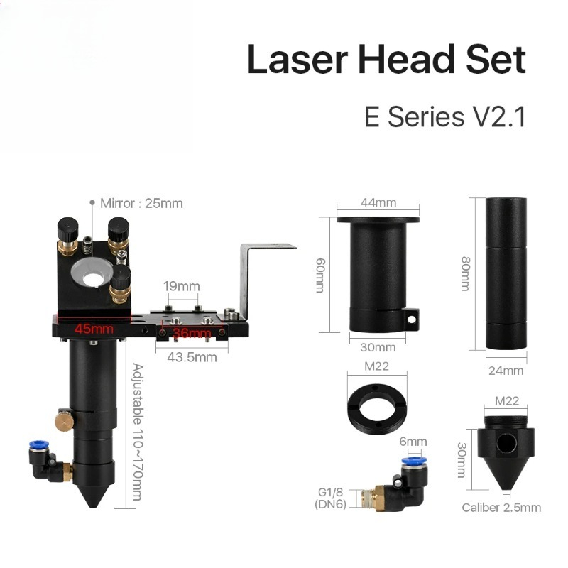 Co2 Laser Mirror - ชุดหัว CO2 รุ่น Cloudray E Series