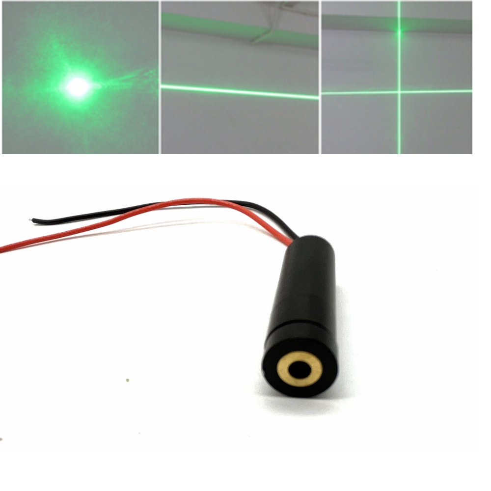Industrial Laser Module - 520nm 515nm อุตสาหกรรม15mW เลเซอร์สีเขียว dot/line/CROSS 1240