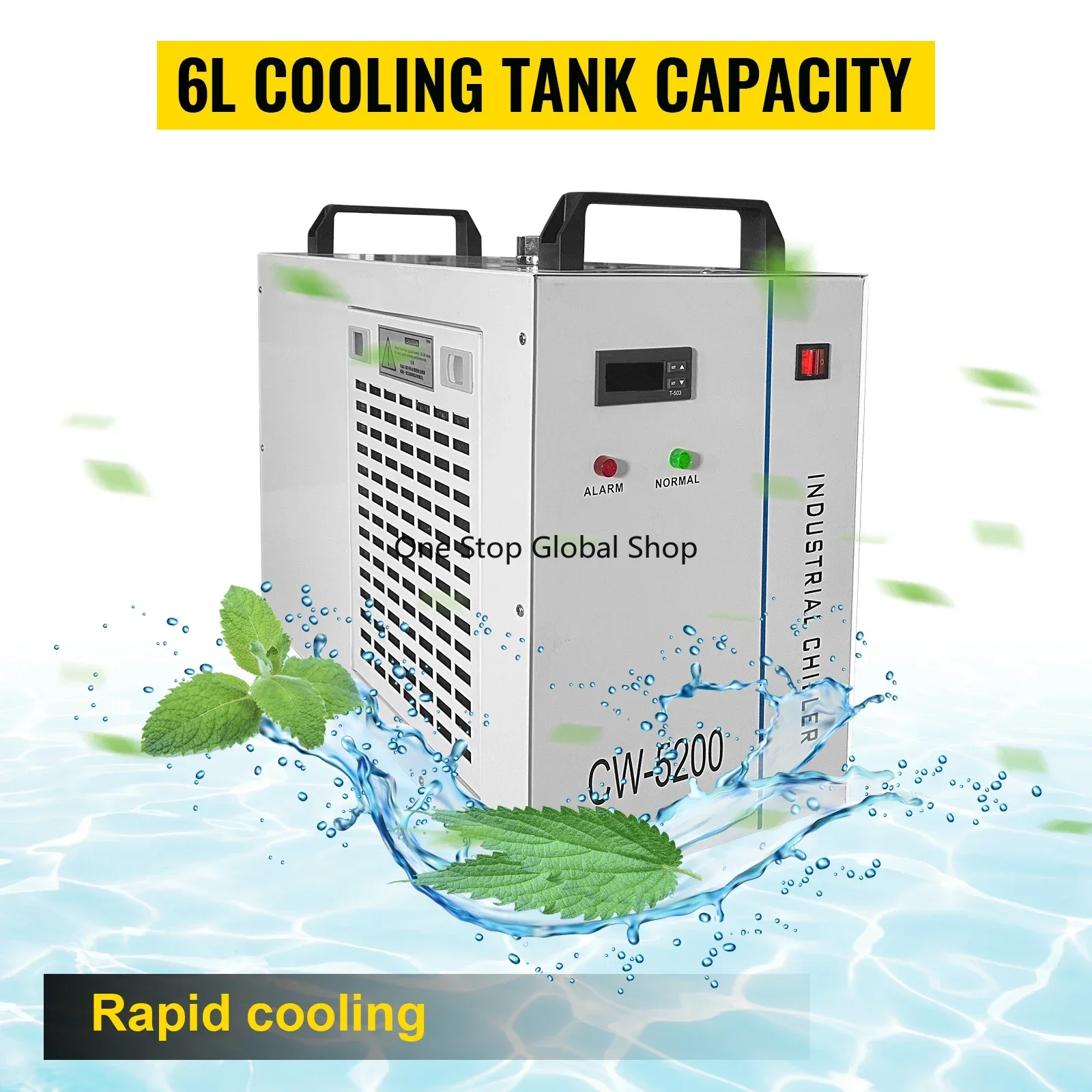 Laser Chiller Water Cooler - เครื่องทำความเย็นน้ำอุตสาหกรรม เครื่องแกะสลักด้วยเลเซอร์ ชิลเลอร์ เทอร์โมไลซิส ระบบทำความเย็นอุตสาหกรรม 60-150W