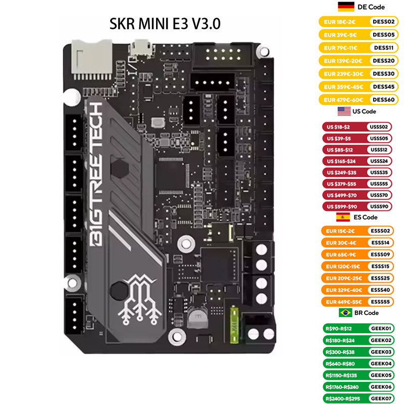 Laser Controller Board - Bigtreetech skr V3.0 E3ขนาดเล็กมาเธอร์บอร์ด3D V2 E3ขนาดเล็ก