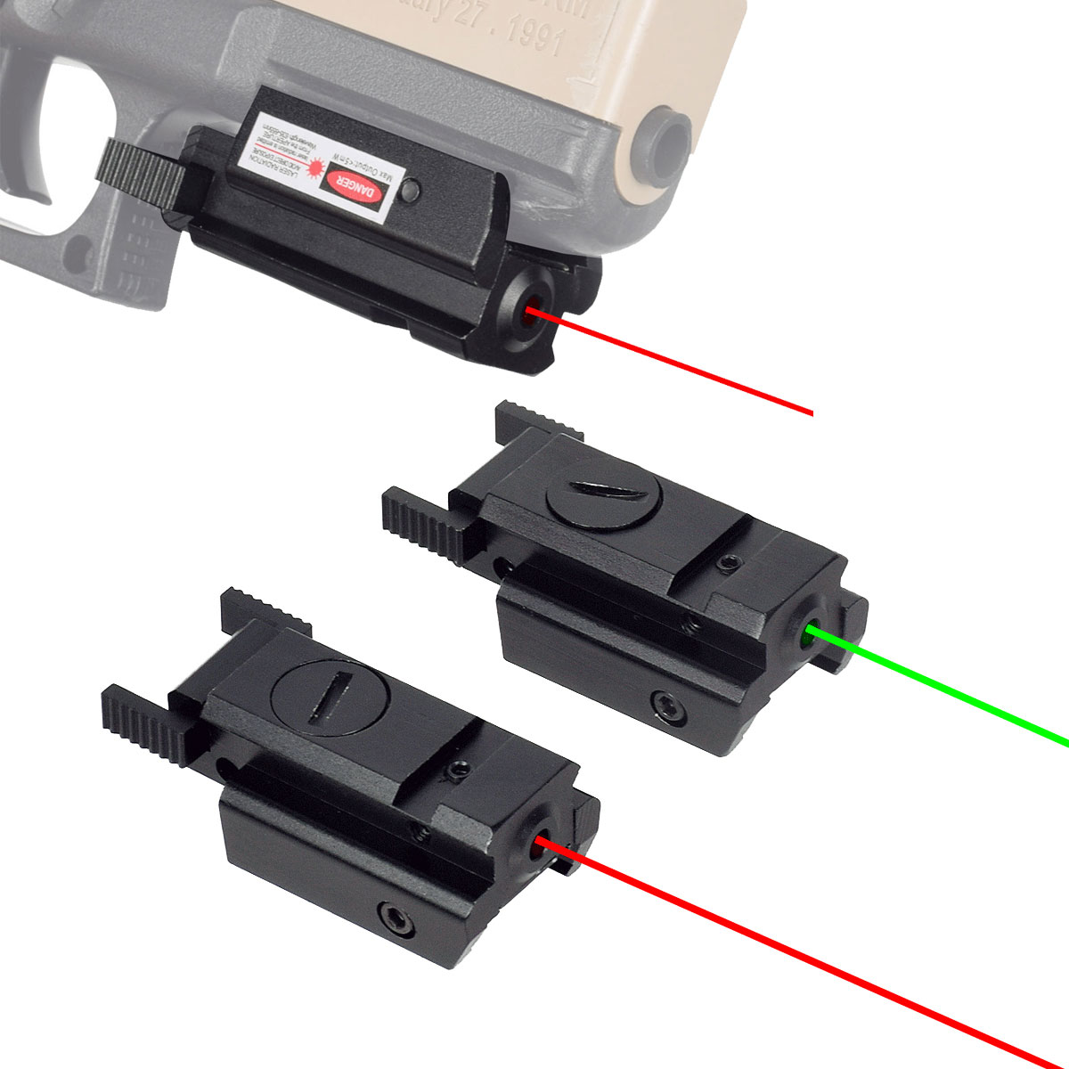 Industrial Laser Gun - ยุทธวิธี Red Green Dot Laser Sight
