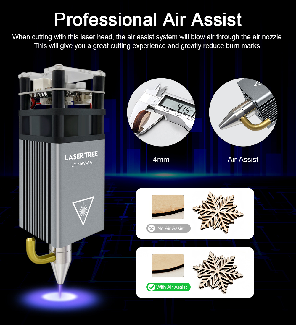 โมดูลเลเซอร์ LASER TREE กำลังแ - Metal Laser Cutter Head บทวิจารณ์และราคา