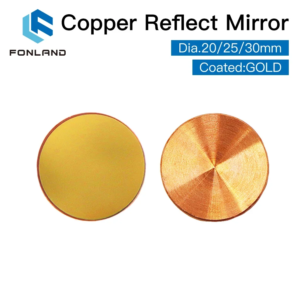 3ชิ้นฟองแลนด์สะท้อนแสงสีทองแดง - Co2 Laser Mirror บทวิจารณ์และราคา