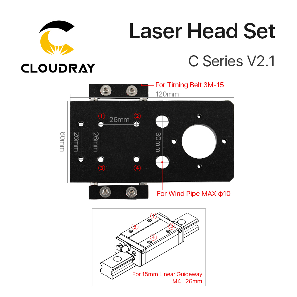Cloudray CO2 เลเซอร์ชุด Dia.18 - Co2 Laser Mirror บทวิจารณ์และราคา