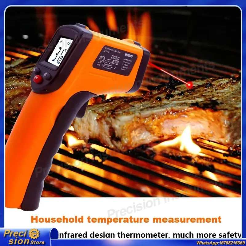 เครื่องวัดอุณหภูมิอินฟราเรดแบบ - Industrial Handheld Laser บทวิจารณ์และราคา